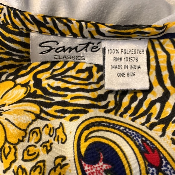 Santé classics vintage one size mixed print kimono kaftan floral zebra paisley - Picture 5 of 8